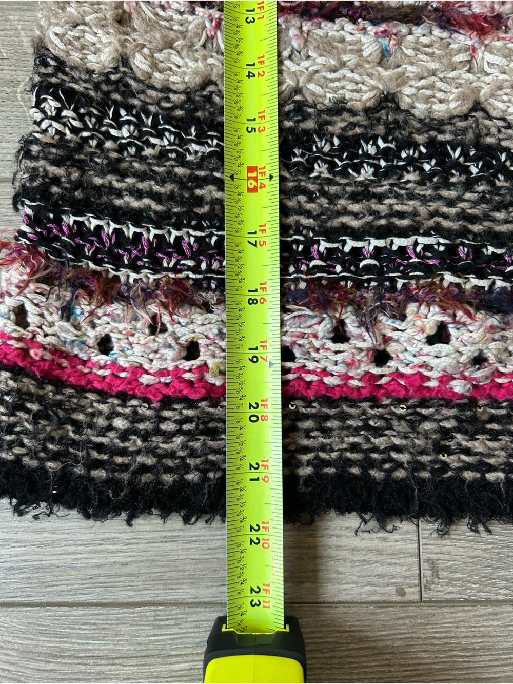 SLEEPING ON SNOW Anthropologie Mixed Media Crochet Boho Sweater Size Medium - Picture 6 of 11